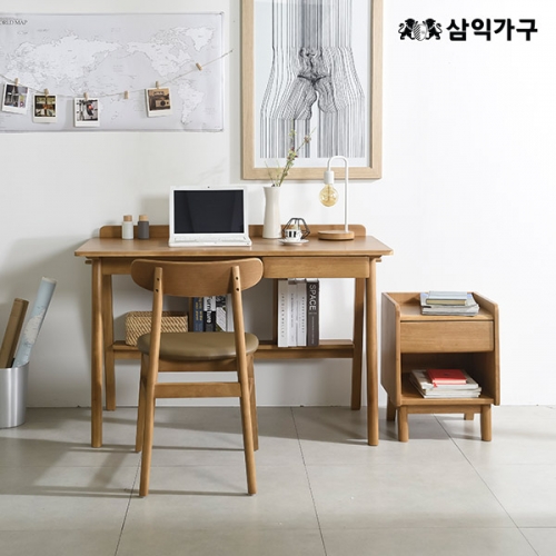●품절임박●스탠리 디자인 원목 책상/의자/협탁/선반장