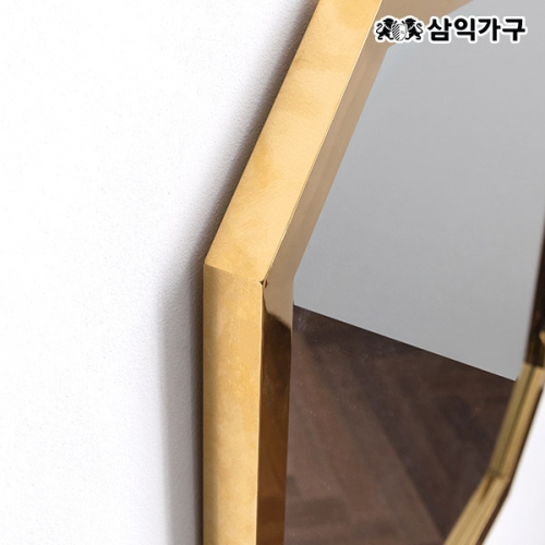 샤인 팔각 골드 스테인레스 대형 거울