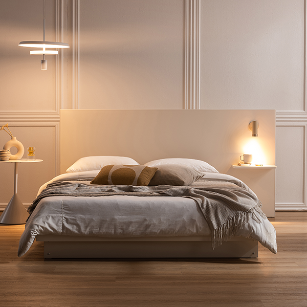 리움 LED 조명 호텔식 와이드 침대(SS/Q)